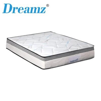 Dreamz Mattress Double Size Bed Top Pocket Spring Medium Firm Premium Foam 25CM Sleep Zone Dreamz Mattress Double Size Bed Top Pocket Spring Medium Firm Premium Foam 25CM
