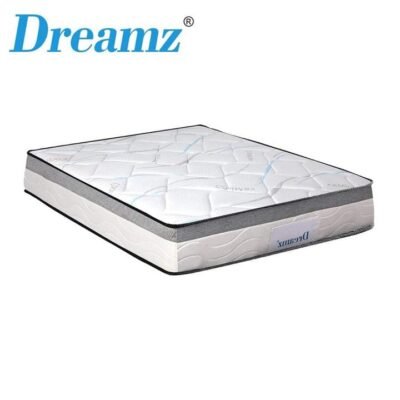 Dreamz Mattress King Size Bed Top Pocket Spring Medium Firm Premium Foam 25CM Sleep Zone Dreamz Mattress King Size Bed Top Pocket Spring Medium Firm Premium Foam 25CM