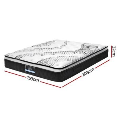 Giselle Bedding Como Euro Top Pocket Spring Mattress 32cm Thick Queen Sleep Zone Giselle Bedding Como Euro Top Pocket Spring Mattress 32cm Thick Queen