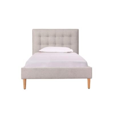 Mason Upholstered King Single Bed Frame With USB Sleep Zone Mason Upholstered King Single Bed Frame With USB