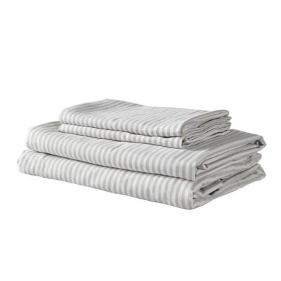 Royal Comfort Blend Sheet Set with Stripe King Grey