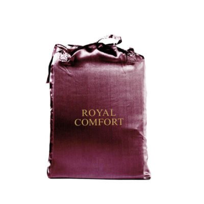 Royal Comfort 3 Piece Satin Sheet Set King Malaga Wine Sleep Zone Royal Comfort 3 Piece Satin Sheet Set King Malaga Wine