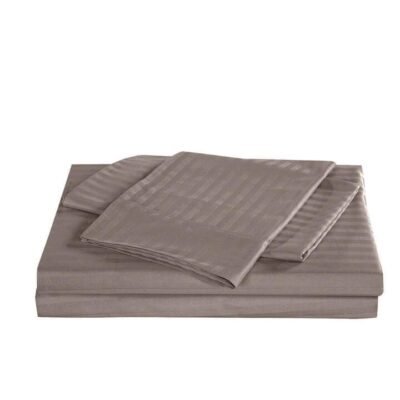 Royal Comfort Kensington 1200TC 100% Cotton Stripe Quilt Cover Set SuperKing Charcoal Sleep Zone Royal Comfort Kensington 1200TC 100% Cotton Stripe Quilt Cover Set SuperKing Charcoal