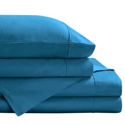 Royal Comfort Balmain 1000TC Bamboo Cotton Sheet Set King Mineral Blue Sleep Zone Royal Comfort Balmain 1000TC Bamboo Cotton Sheet Set King Mineral Blue