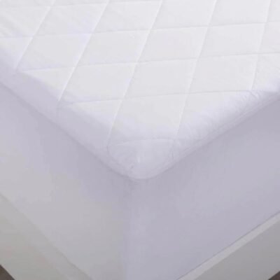 Comfort In Cotton Quilted Mattress Protector White Queen Sleep Zone Comfort In Cotton Quilted Mattress Protector White Queen