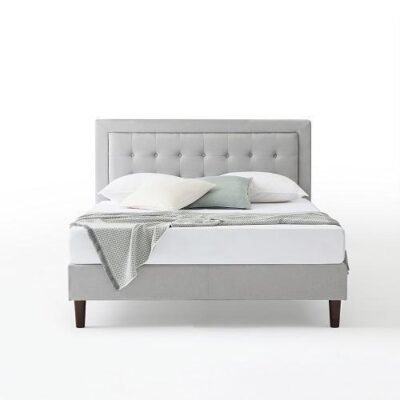 Tufted Button Upholstered Single Bed Frame Sleep Zone Tufted Button Upholstered Single Bed Frame