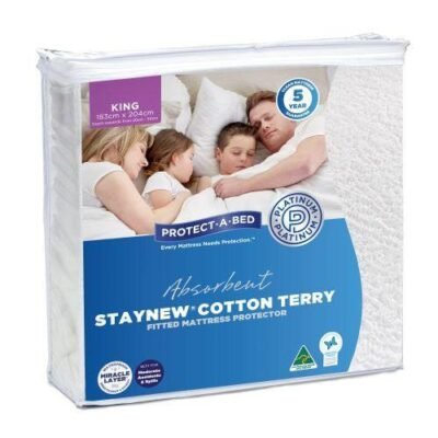 Cotton Terry King Size Mattress Protector Sleep Zone Cotton Terry King Size Mattress Protector