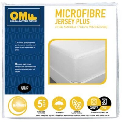Microfibre Jersey Plus Queen Mattress Protector Pack Sleep Zone Microfibre Jersey Plus Queen Mattress Protector Pack