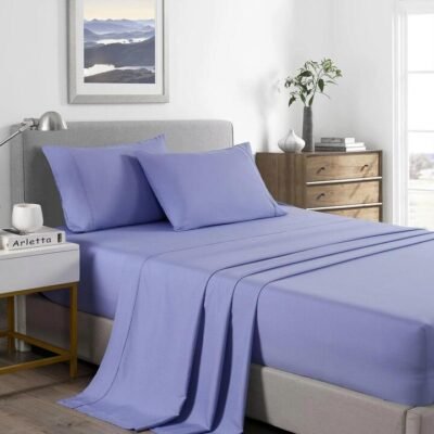 Royal Comfort Bamboo Cooling 2000TC Sheet Set Queen Mid Blue