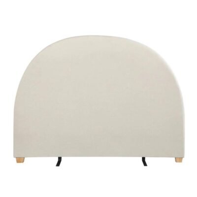 Newark Curved Bedhead Queen Cream Sleep Zone Newark Curved Bedhead Queen Cream