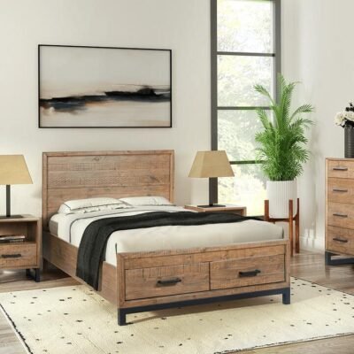 Reklaim Panel Queen Bed Frame Sleep Zone Reklaim Panel Queen Bed Frame