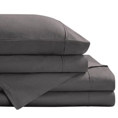Royal Comfort Balmain 1000TC Bamboo Cotton Sheet Set King Pewter