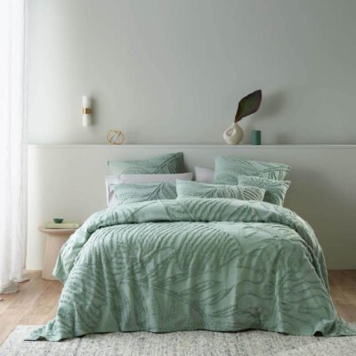 Foliage Bedspread Set Green King