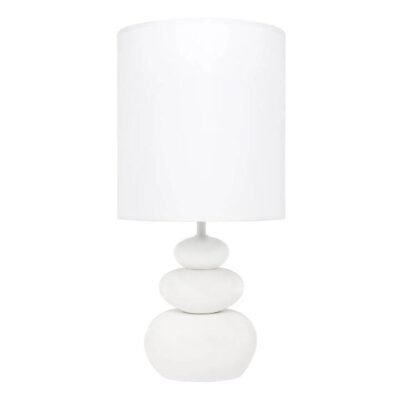 Koa Table Lamp White Matt Ceramic Sleep Zone Koa Table Lamp White Matt Ceramic