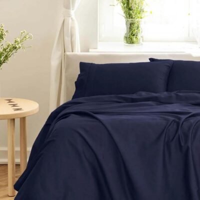 Royal Comfort Balmain 1000TC Bamboo Cotton Sheet Set Queen Royal Blue